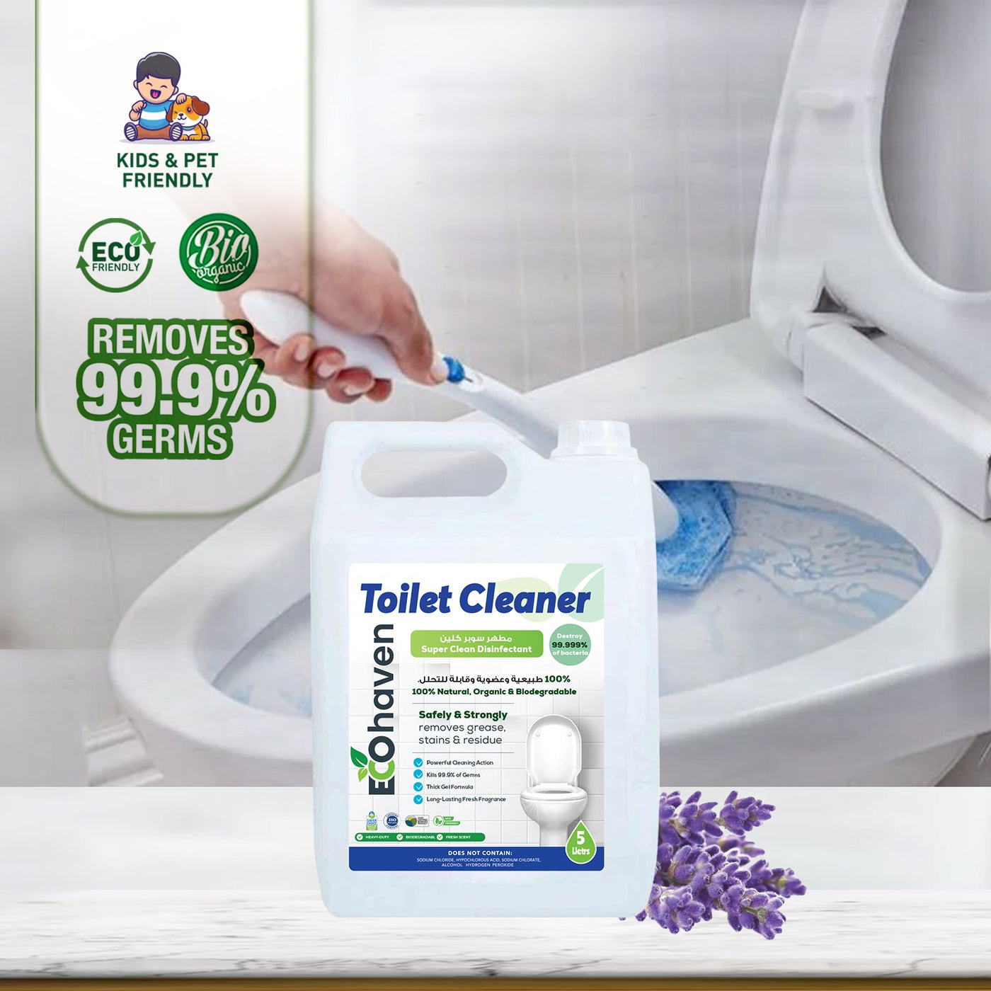 Organic Toilet Cleaner – 5 Litres